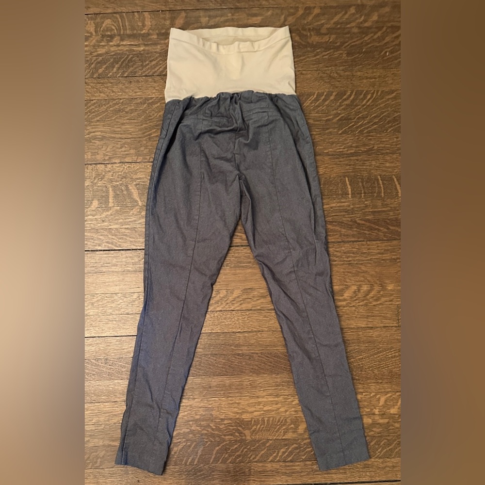 Maternity Motherhood PantsStretchy Skinny Gray Size Maternity Small - Picture 6 of 12
